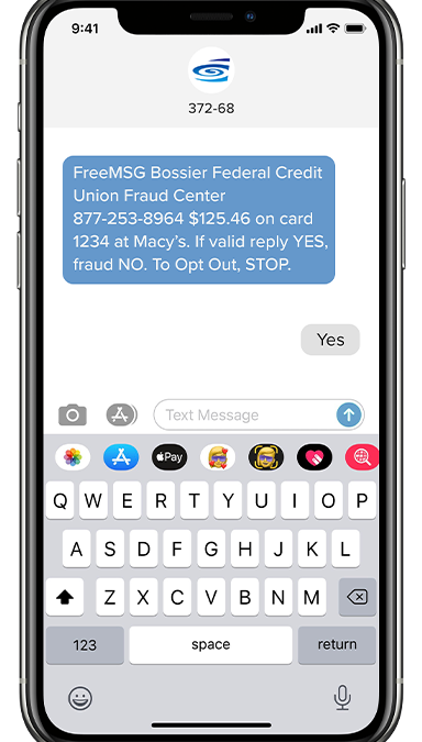 BFCU-SMS Fraud iphone